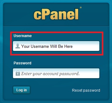 Cpanel username.jpg